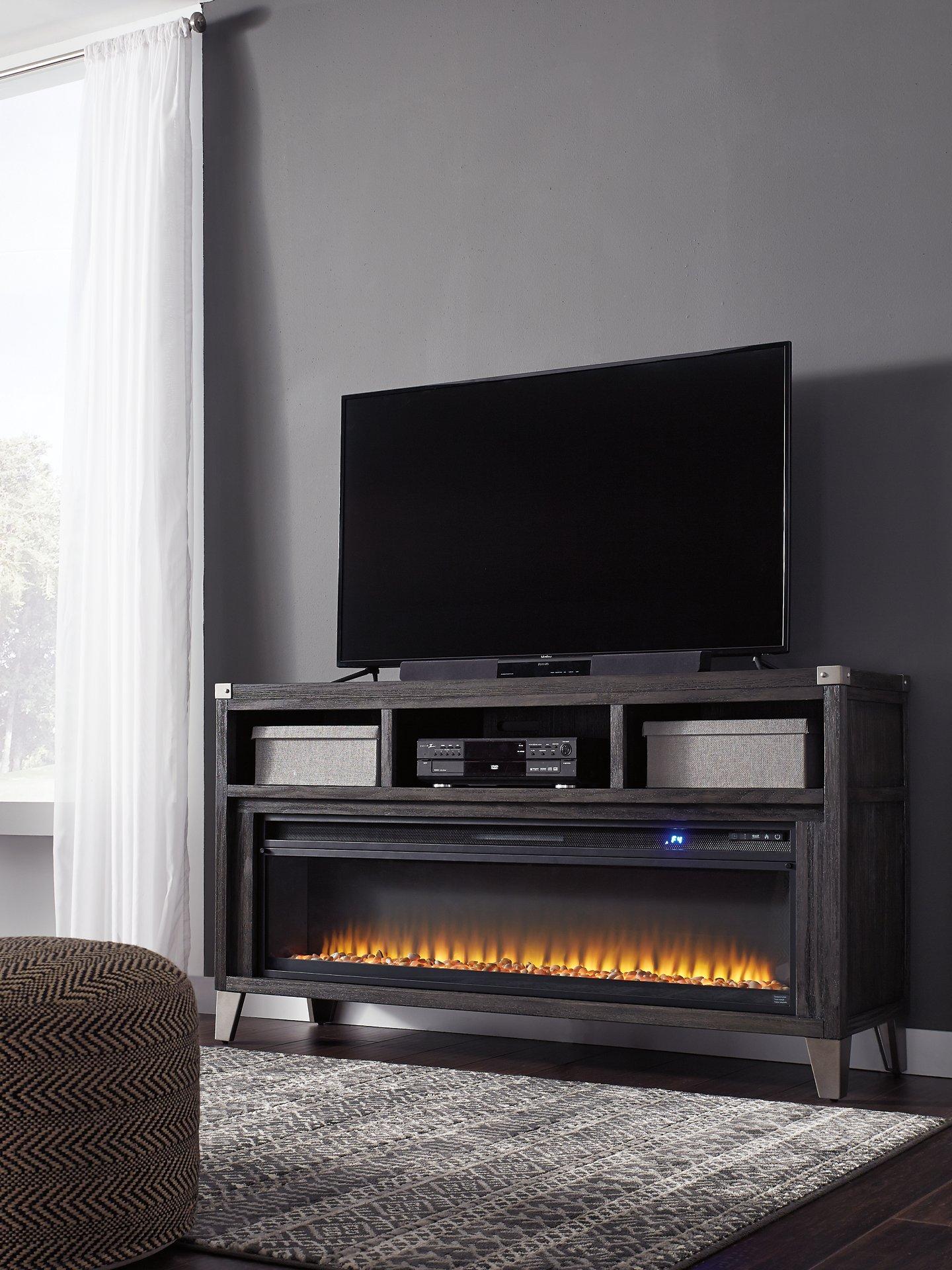 Todoe 65 TV Stand with Electric Fireplace