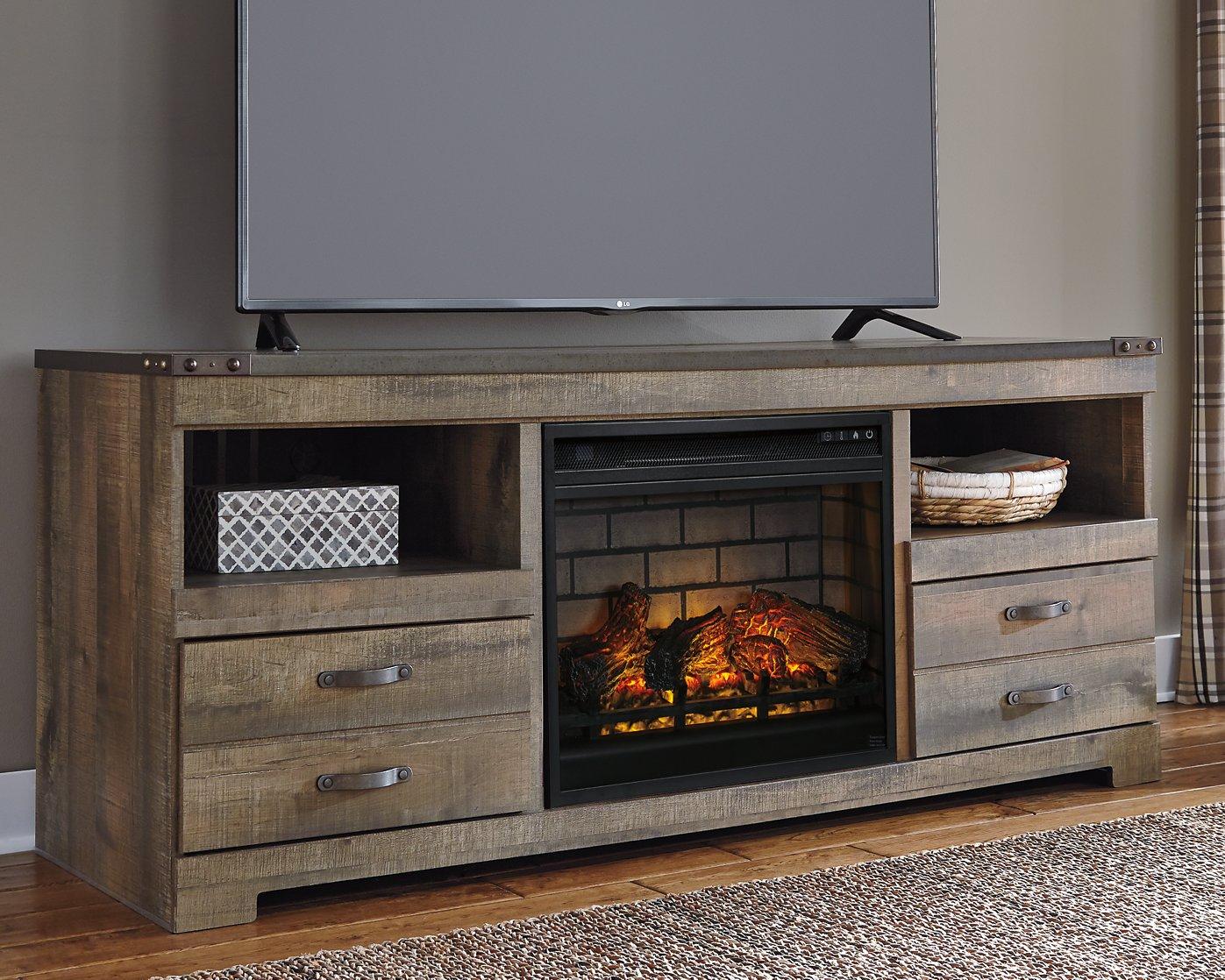 Trinell 63 TV Stand with Electric Fireplace